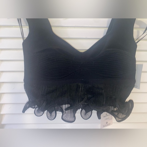 Herve Leger Ruffled Bra Top in Black - Picture 5 of 8